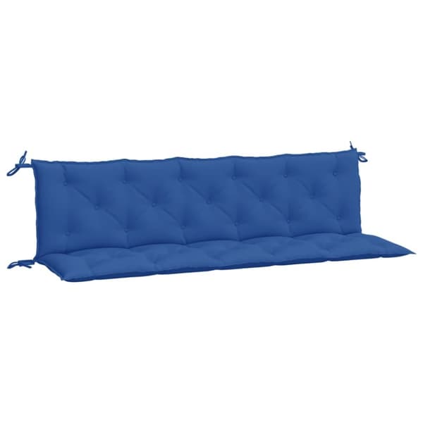 vidaXL Bänkdynor för trädgården 2st blå 180x50x7cm oxfordtyg