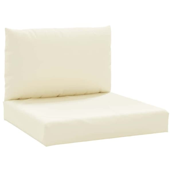 vidaXL pallehynder 2 stk. oxfordstof cremehvid