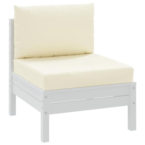 vidaXL pallehynder 2 stk. oxfordstof cremehvid