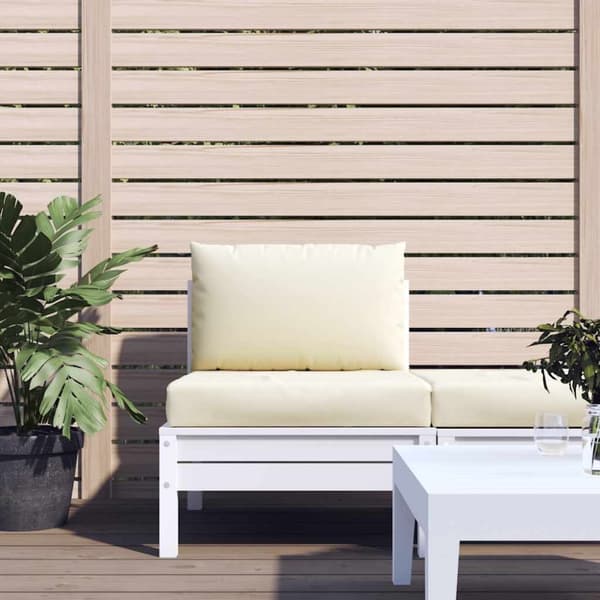 vidaXL pallehynder 2 stk. oxfordstof cremehvid