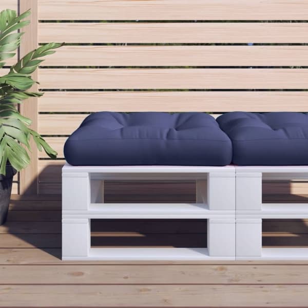 vidaXL pallehynde 60x61,5x10 cm stof Marineblå