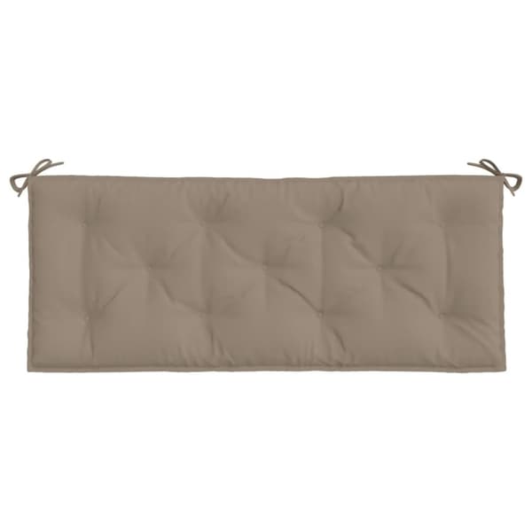 vidaXL hynde til havebænk 120x50x7 cm oxfordstof gråbrun