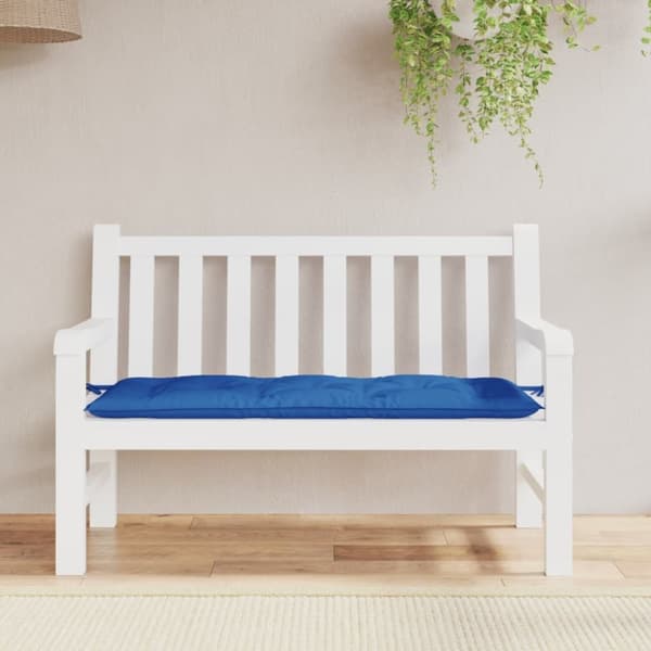 vidaXL hynde til havebænk 120x50x7 cm oxfordstof blå