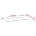 Miniatyrbillede 7 af 7: vidaXL hynde til havebænk 110x50x7 cm oxfordstof grøn