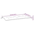 Miniatyrbillede 7 af 7: vidaXL hynde til havebænk 110x50x7 cm oxfordstof sort
