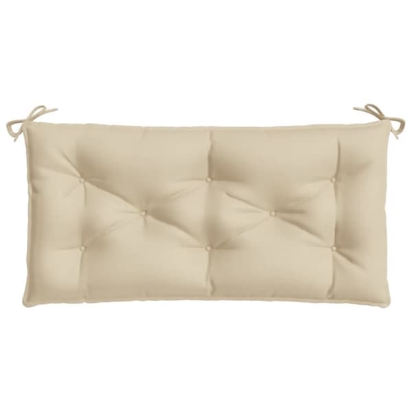 vidaXL hynde til havebænk 110x50x7 cm oxfordstof beige
