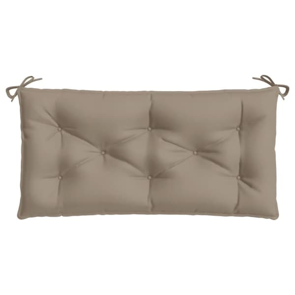 vidaXL Bänkdynor för trädgården 2st taupe 100x50x7cm oxfordtyg