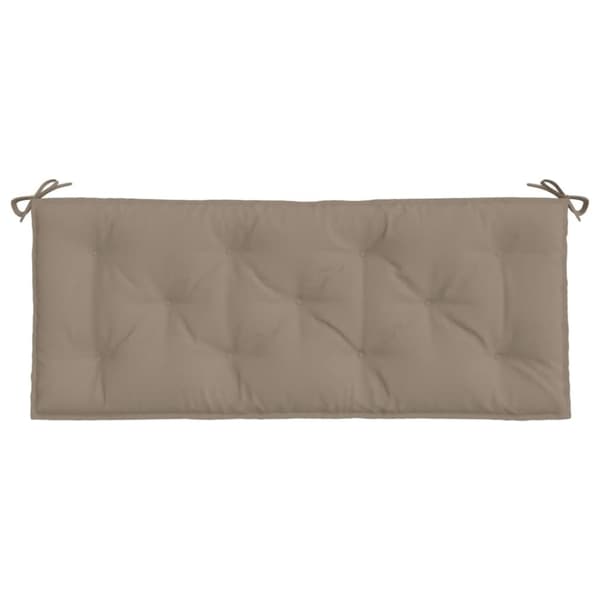 vidaXL Bänkdynor för trädgården 2st Taupe 120x50x7cm oxfordtyg