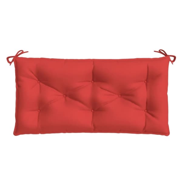 vidaXL Bänkdynor för trädgården 2st röd 100x50x7cm oxfordtyg