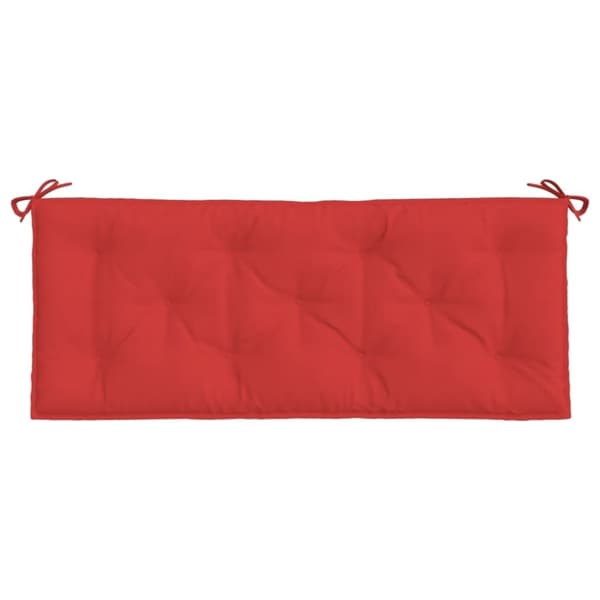 vidaXL hynder til havebænk 2 stk. 120x50x7 cm oxfordstof rød