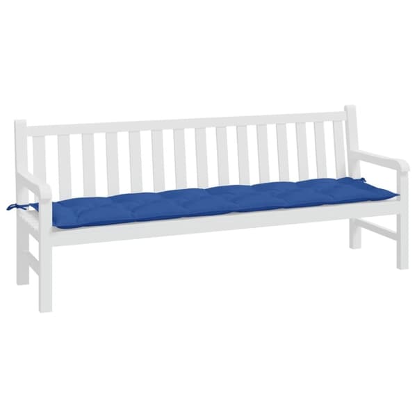vidaXL Pute til hagebenk lyseblå 200x50x7 cm oxfordstoff