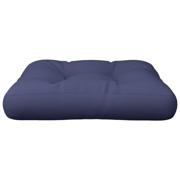 vidaXL pallehynde 50x50x12 cm stof marineblå