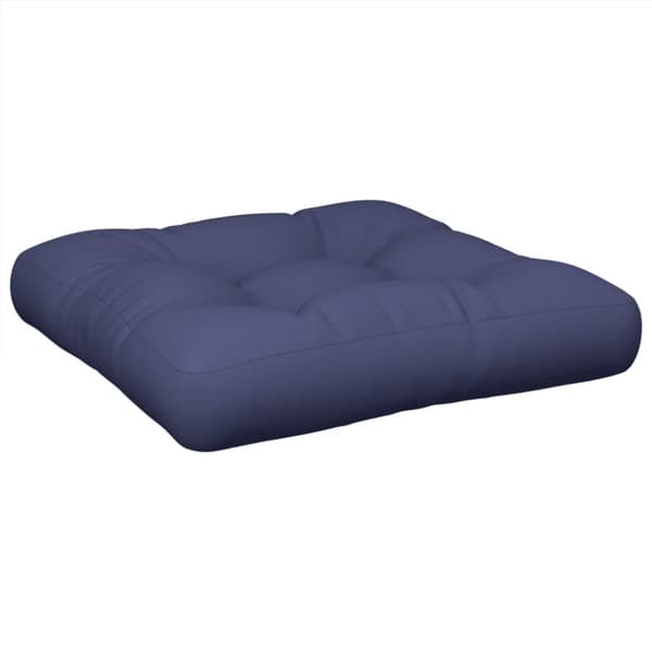 vidaXL pallehynde 50x50x12 cm stof marineblå