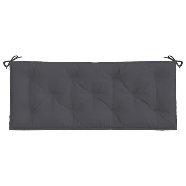 vidaXL Bänkdynor för trädgården 2st antracit 120x50x7cm oxfordtyg