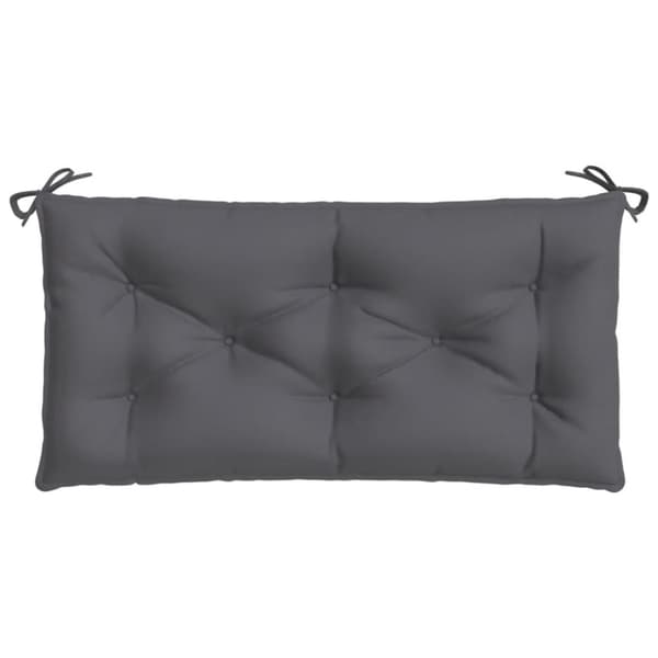 vidaXL hynder til havebænk 2 stk. 100x50x7 cm oxfordstof antracitgrå