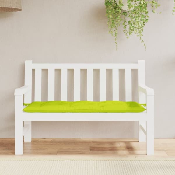 vidaXL hynde til havebænk 120x50x7 cm oxfordstof lysegrøn