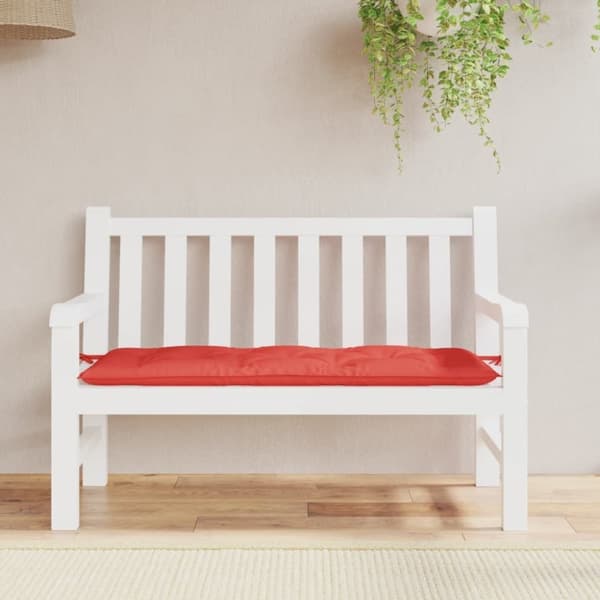 vidaXL hynde til havebænk 120x50x7 cm oxfordstof rød