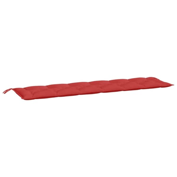 vidaXL Puutarhapenkin pehmuste punainen 200x50x7 cm Oxford kangas