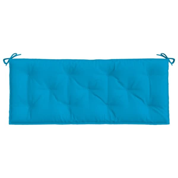 vidaXL Bänkdynor för trädgården 2st ljusblå 120x50x7cm oxfordtyg