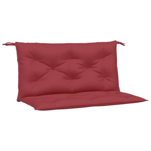 vidaXL Bänkdynor för trädgården 2st vinröd 100x50x7cm oxfordtyg