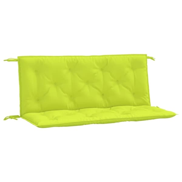 vidaXL Bänkdynor för trädgården 2st ljusgrön 120x50x7cm oxfordtyg