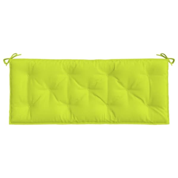 vidaXL hynder til havebænk 2 stk. 120x50x7 cm oxfordstof lysegrøn
