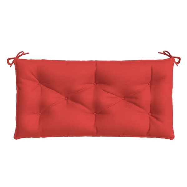 vidaXL Bänkdyna för trädgården röd 110x50x7 cm oxfordtyg