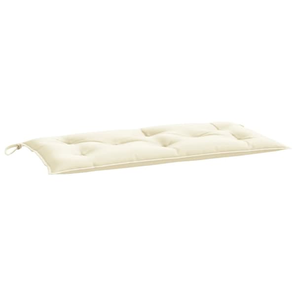 vidaXL hynder til havebænk 2 stk. 100x50x7 cm oxfordstof cremefarvet