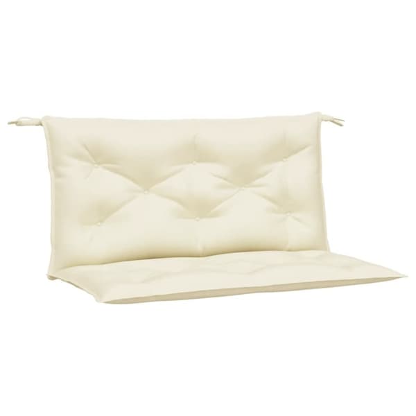 vidaXL hynder til havebænk 2 stk. 100x50x7 cm oxfordstof cremefarvet