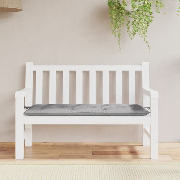 vidaXL hynde til havebænk 120x50x7 cm stof grå