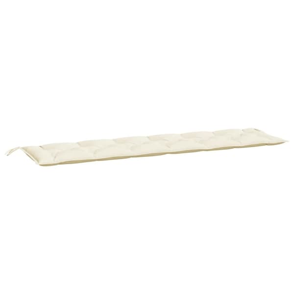 vidaXL hynde til havebænk 200x50x7 cm stof cremefarvet