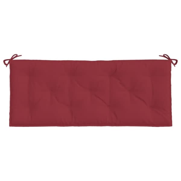 vidaXL hynde til havebænk 120x50x7 cm oxfordstof vinrød