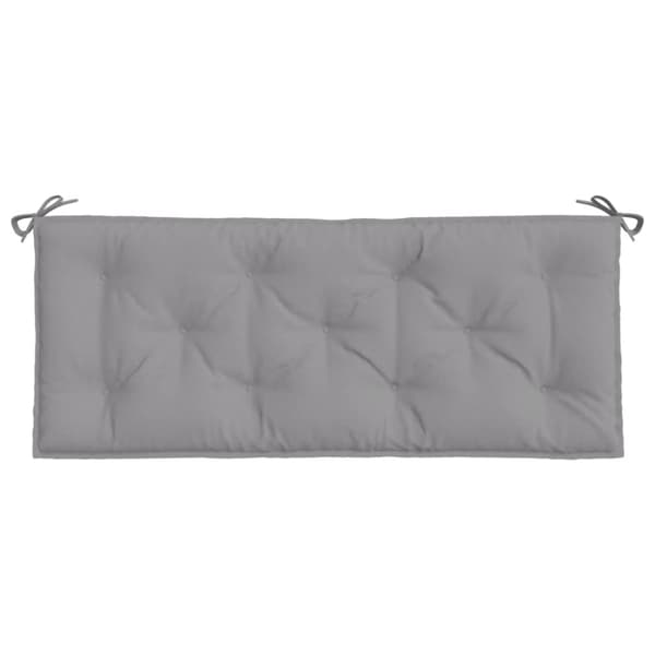 vidaXL hynder til havebænk 2 stk. 120x50x7 cm oxfordstof grå