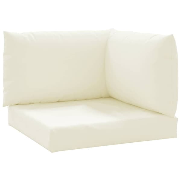 vidaXL pallehynder 3 stk. oxfordstof cremehvid