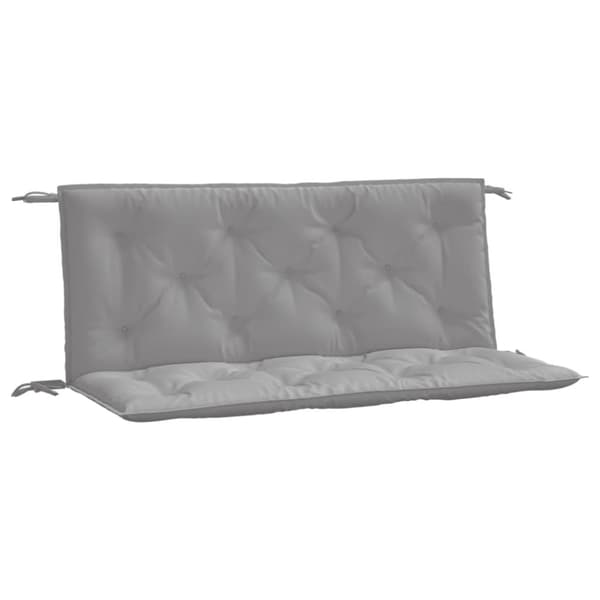 vidaXL Bänkdynor för trädgården 2st grå 120x50x7cm oxfordtyg