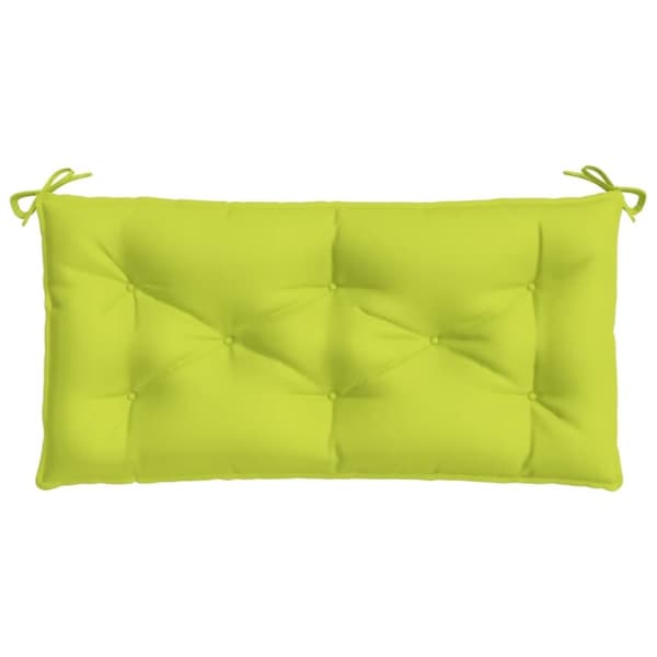 vidaXL Bänkdynor för trädgården 2st ljusgrön 100x50x7cm oxfordtyg