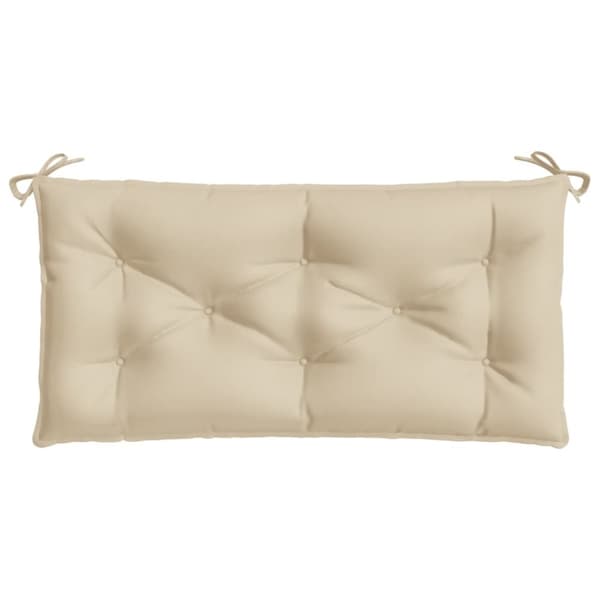 vidaXL Bänkdynor för trädgården 2st beige 100x50x7cm oxfordtyg