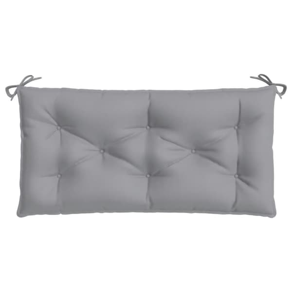 vidaXL Bänkdynor för trädgården 2st grå 100x50x7cm oxfordtyg