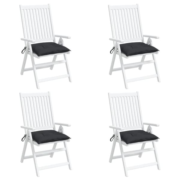 vidaXL pallehynder 4 stk. 50x50x7 cm oxfordstof sort