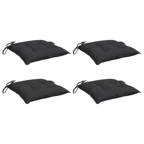 vidaXL Palldynor 4 st svart 50x50x7 cm oxfordtyg