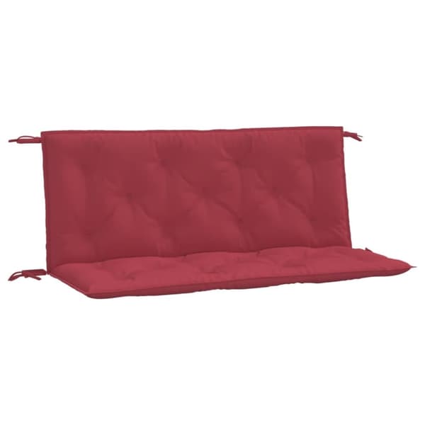 vidaXL Bänkdynor för trädgården 2st vinröd 120x50x7cm oxfordtyg
