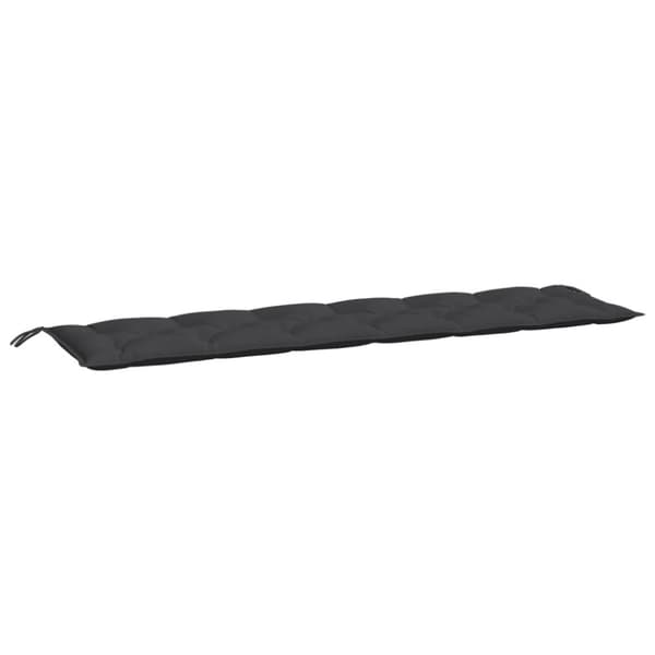 vidaXL hynder til havebænk 2 stk. 200x50x7 cm oxfordstof sort