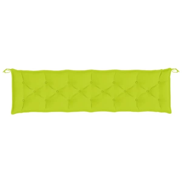 vidaXL Bänkdynor för trädgården 2st ljusgrön 200x50x7cm oxfordtyg