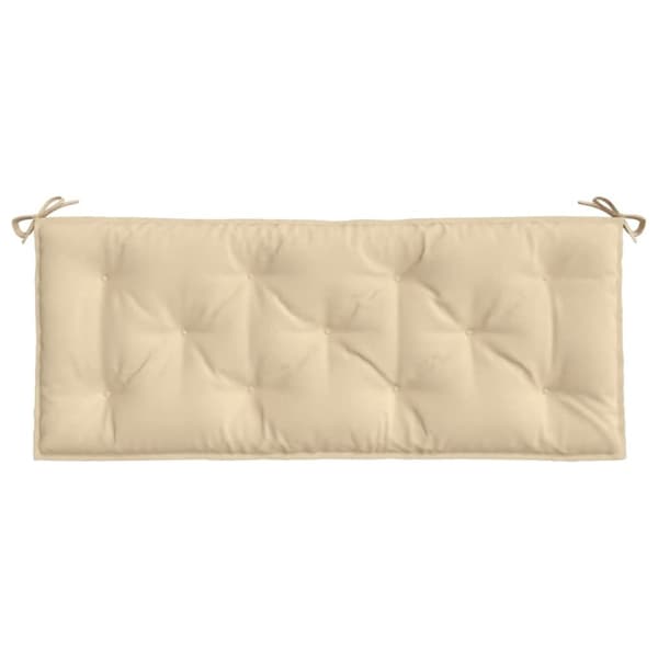 vidaXL Bänkdynor för trädgården 2st beige 120x50x7cm oxfordtyg