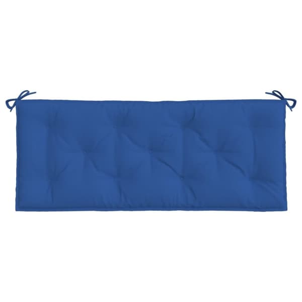 vidaXL Bänkdynor för trädgården 2st blå 120x50x7cm oxfordtyg