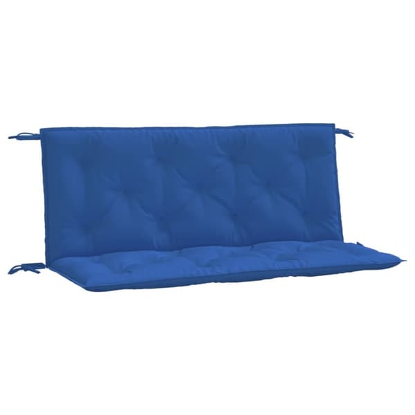vidaXL Bänkdynor för trädgården 2st blå 120x50x7cm oxfordtyg