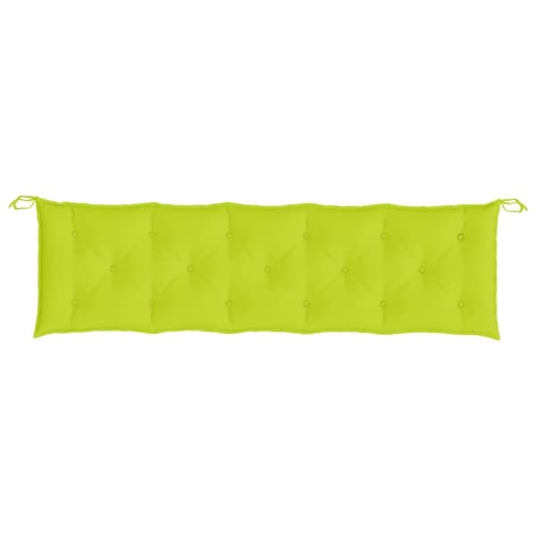vidaXL Bänkdynor för trädgården 2st ljusgrön 180x50x7cm oxfordtyg