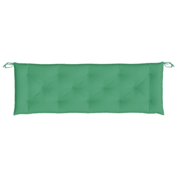 vidaXL Bänkdynor för trädgården 2st grön 150x50x7cm oxfordtyg
