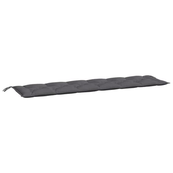 vidaXL Bänkdynor för trädgården 2st antracit 200x50x7cm oxfordtyg