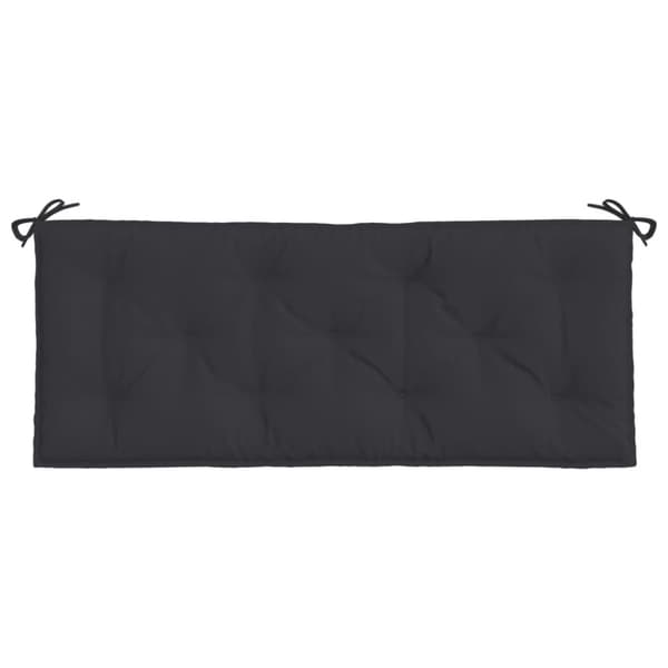 vidaXL hynder til havebænk 2 stk. 120x50x7 cm oxfordstof sort
